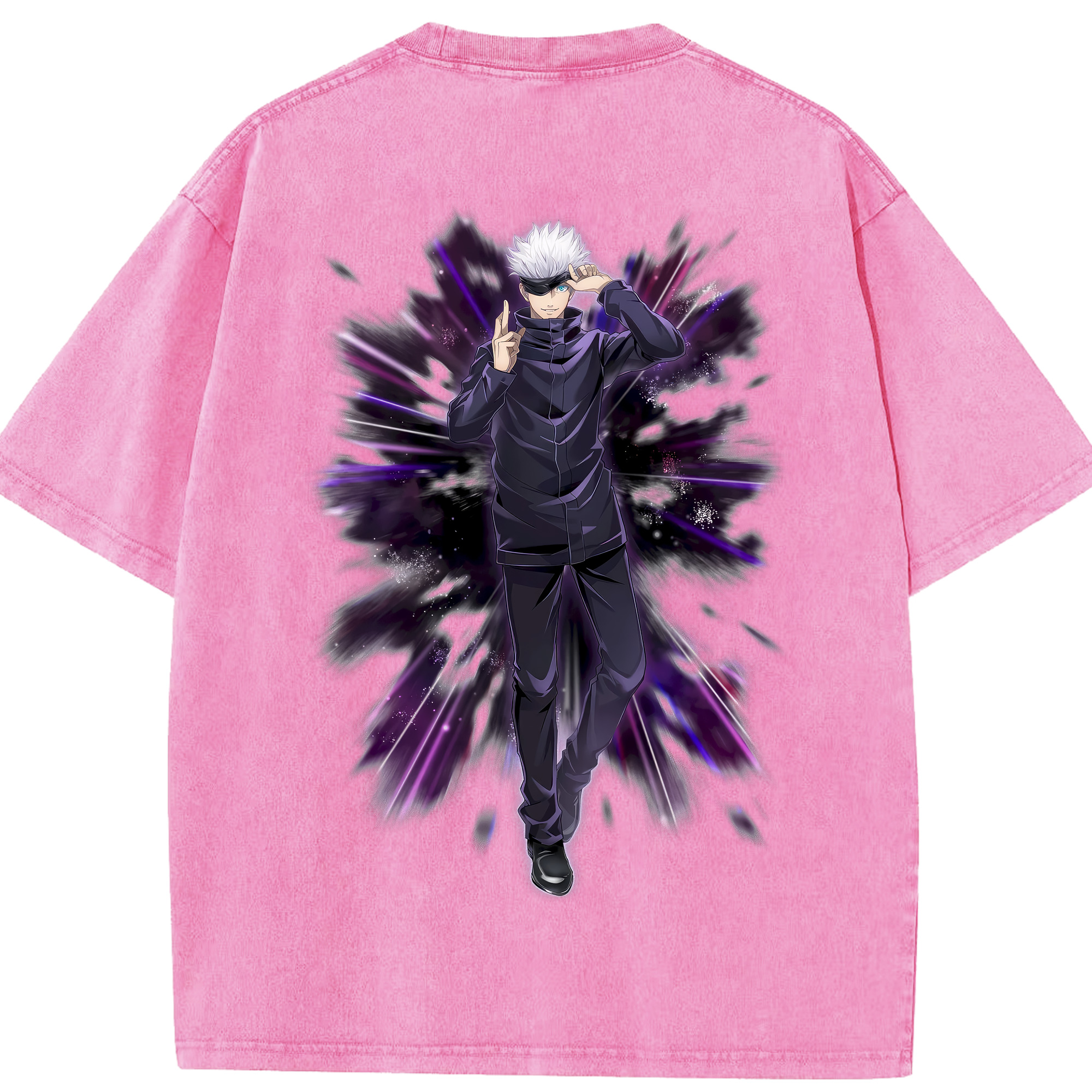 （画像用） 呪術廻戦 Jujutsu Kaisen 綿100% ヴィンテージ風 半袖Tシャツ（背面プリント）